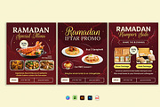 Lux Red Ramadan Restaurant Promotion, a Social Media Template by Jiwstudio (Thumbnail 4 of 4)
