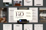 Real Estate Post + Story Templates, a Social Media Template by Prapti Design (Thumbnail 1 of 14)
