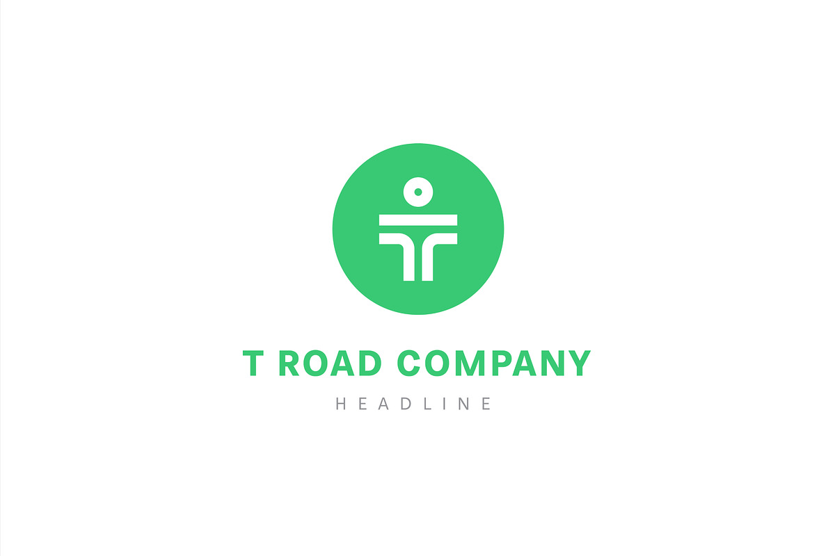 T road logo template., a Branding & Logo Template by Anton Akhmatov (Photo 1 of 3)