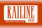 Railine Rough, a Serif Font by Craft Supply Co. (Thumbnail 1 of 8)