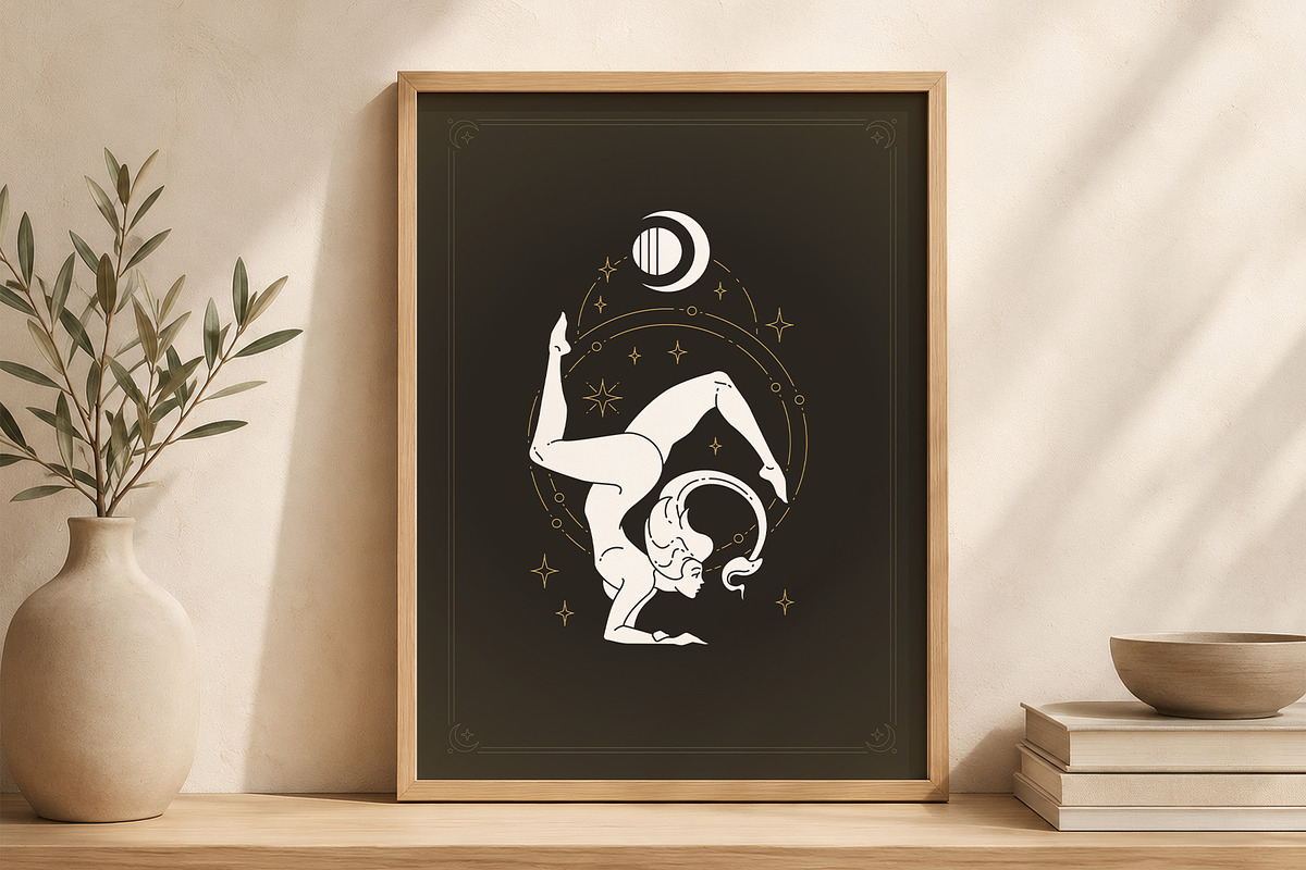 Scorpio Zodiac Wall Art, a Person Illustration by Vasya Kobelev (Photo 5 of 7)