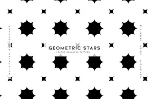 Geometric Stars, a Pattern Graphic by MalyskaStudio