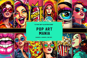 Pop Art Mania Vibrant Collection