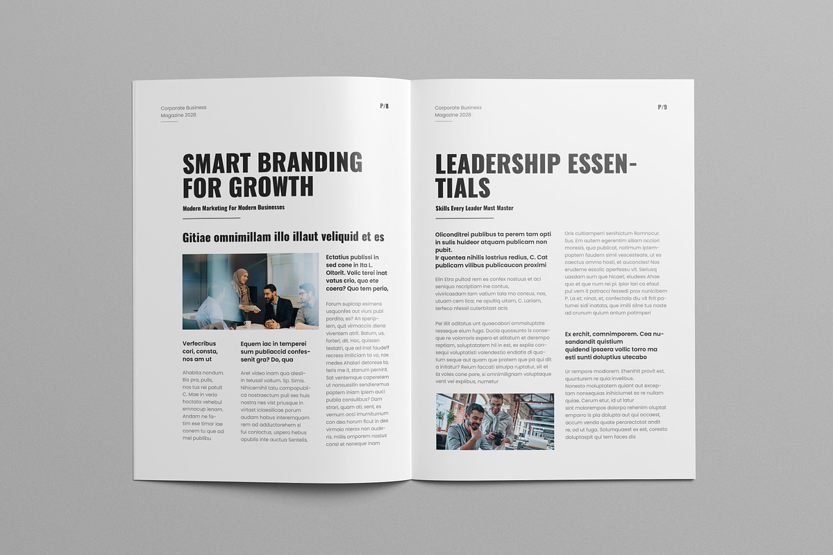 Magazine Layout Canva, a Magazine Template by Pixelpick (Photo 9 of 9)