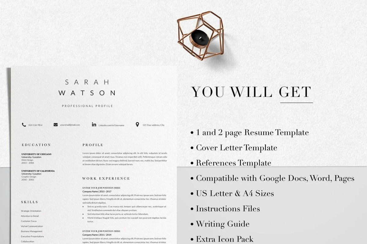 Creative Resume Design Professional, a Resume Template by LucaTheme (Photo 8 of 10)