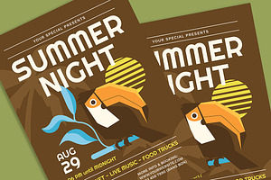 Summer Night Flyer, a Flyer Template by Gumico Studio.