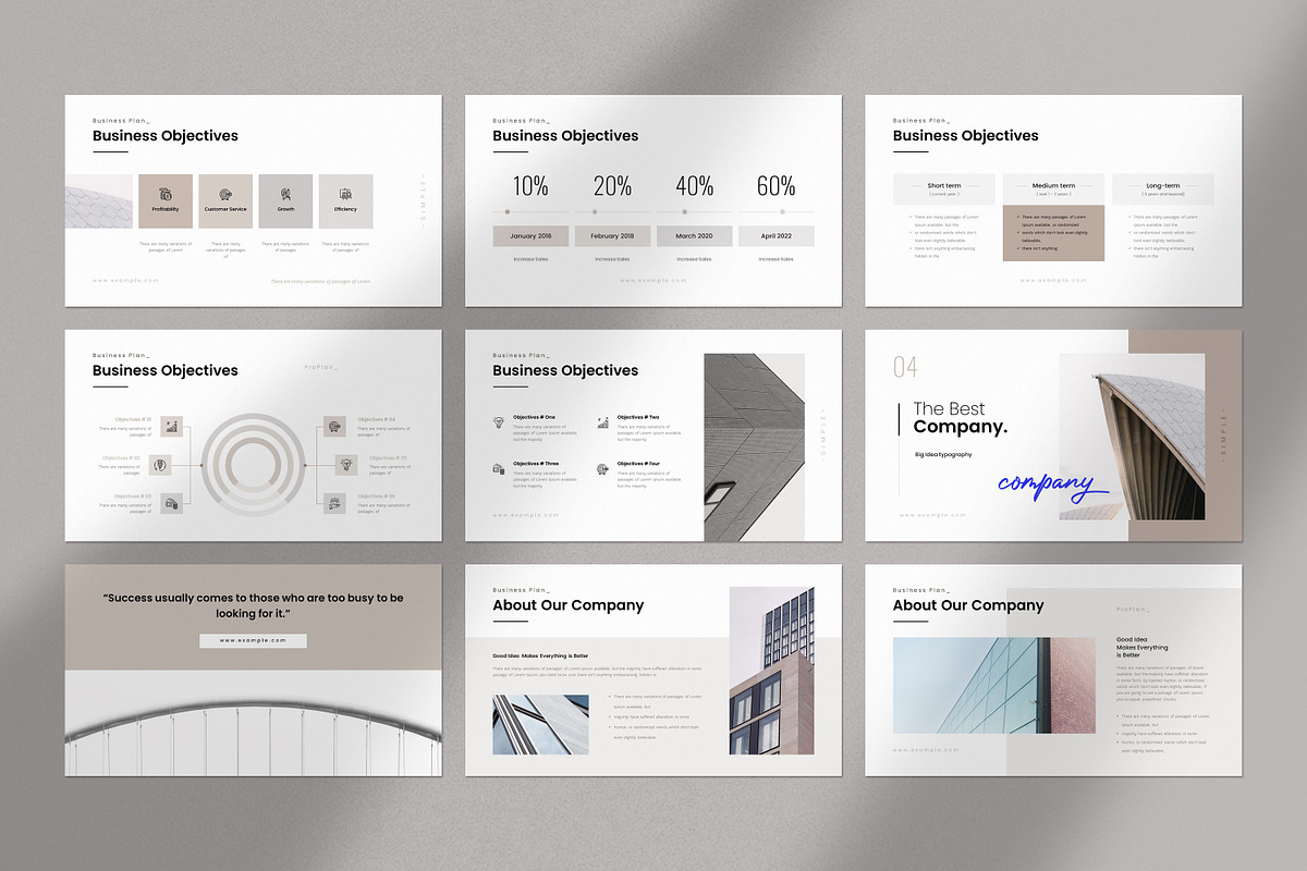 Business Plan PowerPoint Template, a Presentation Template by GoldenPixelStudio (Photo 9 of 27)