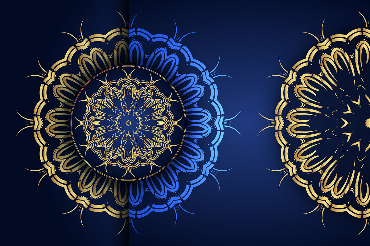 Mandala Oriental Floral art Bundle, a Background Graphic by NJ Himel (Photo 83 of 97)