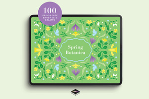 Spring Botanica for Procreate, a Brush Add-On by Pencil Twist