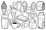 Dairy Foods Vector Pack, a Food Illustration by Vectory by BSC (Thumbnail 3 of 3)