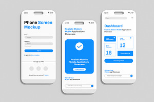 Phone Screen Mockup, a Product Mockup by graphypix