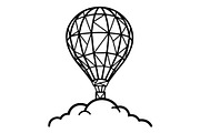 Hot Air Balloon Silhouette Bundle, an Object Illustration by Gaye Art (Thumbnail 3 of 31)