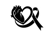 Cancer Awareness Ribbon Silhouette, a Seasonal Illustration by Designer_Momina (Thumbnail 8 of 11)