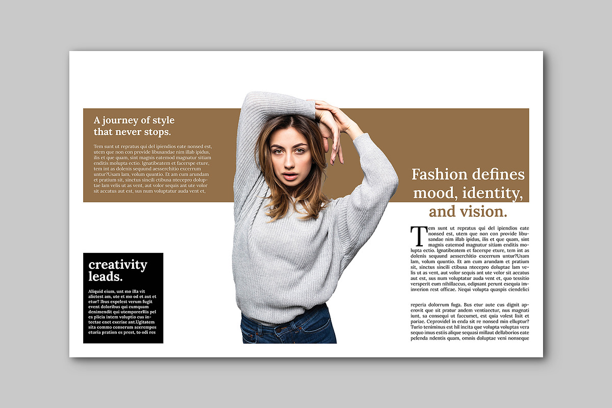 Fashion Magazine Brochure Design, a Magazine Template by Shajib Shikder (Photo 5 of 7)