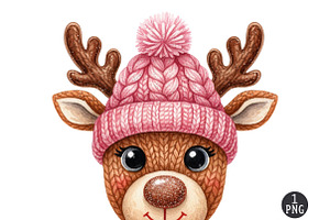Crochet Faux Yarn Christmas Reindeer, an Illustration by Dream Creation