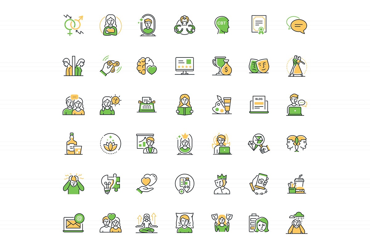 Mental Health Highlight Icons Bundle, an Outline Icon by Boyko Pictures (Photo 12 of 12)