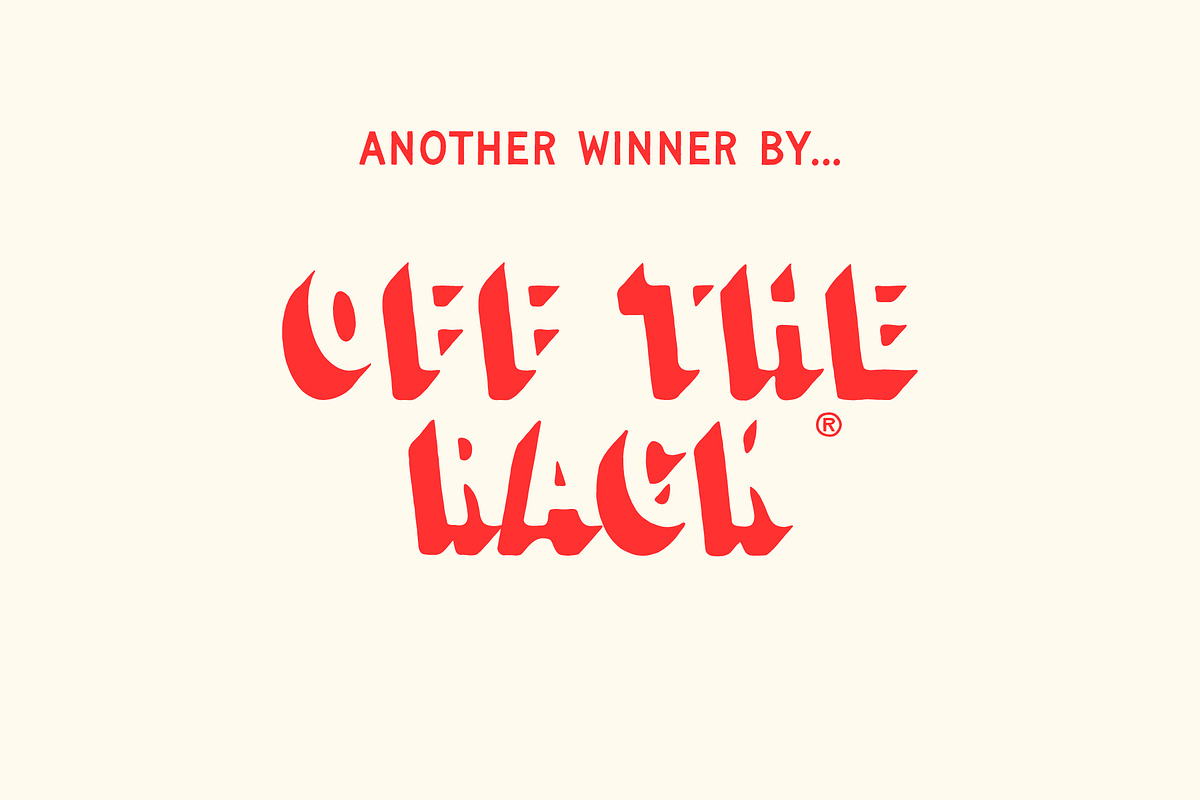 Chapstick Handdrawn Display Font, a Sans Serif Font by Off The Rack © (Photo 7 of 7)