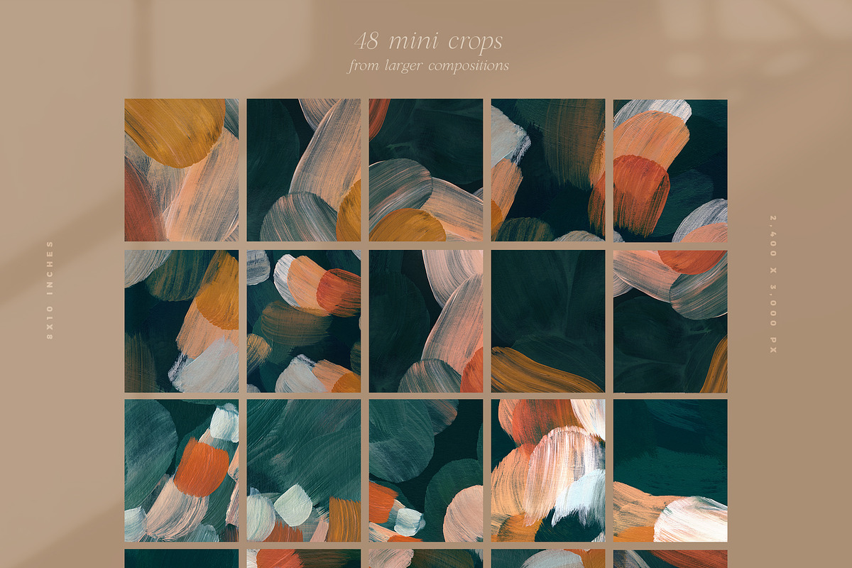 January Abstract Painted Backgrounds, a Texture Graphic by Basia Stryjecka (Photo 14 of 15)