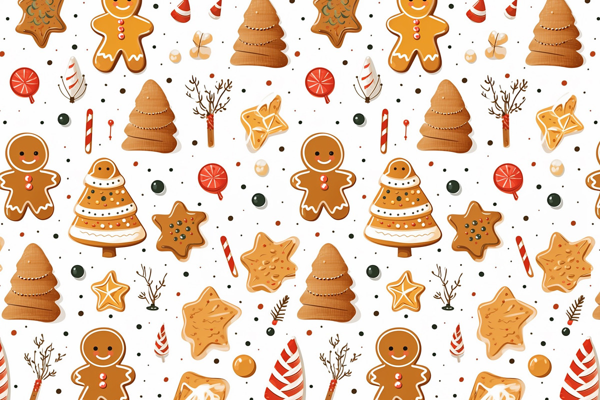 Christmas cookies pattern, a Pattern Graphic by AlexandraTret (Photo 1 of 3)