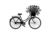 Flower Bicycle Silhouette Bundle, an Illustration by Gaye Art (Thumbnail 18 of 31)