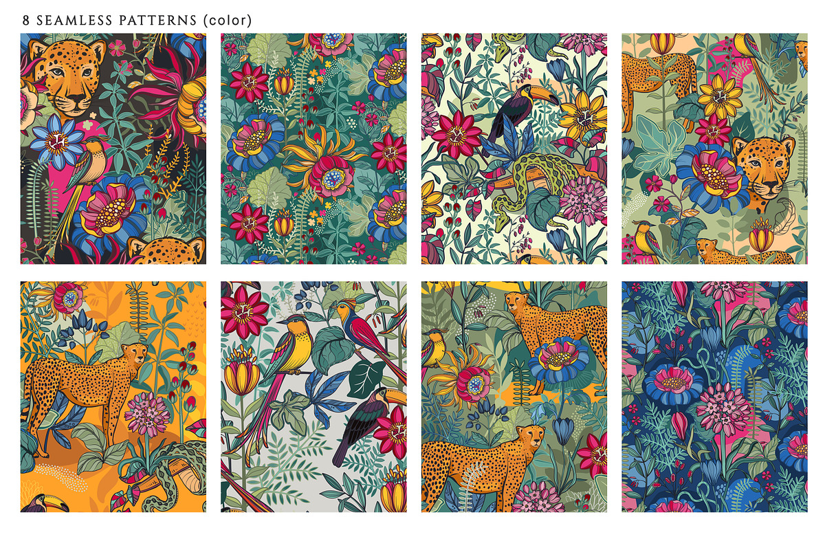 Wild Nature Vector Set, a Pattern Graphic by Molly art (Photo 2 of 9)