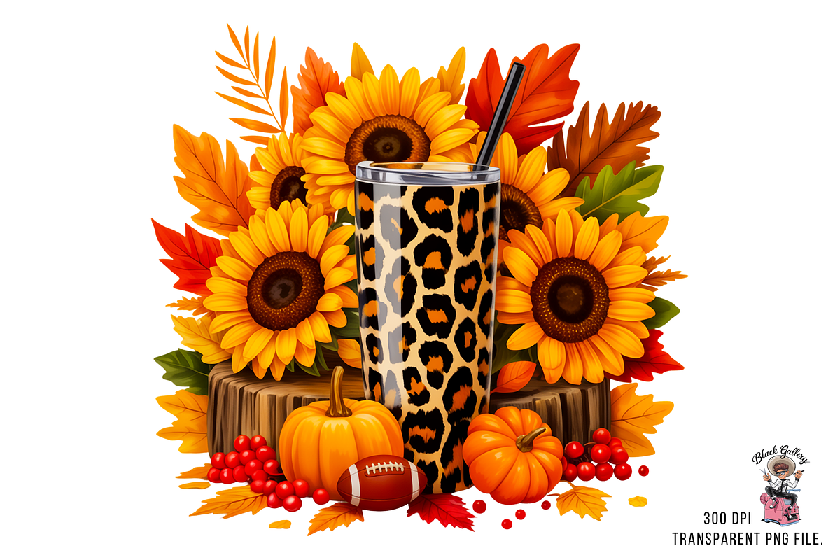 10 Leopard Print Tumbler PNG, a Graphic by Clipart Bloom (Photo 3 of 11)