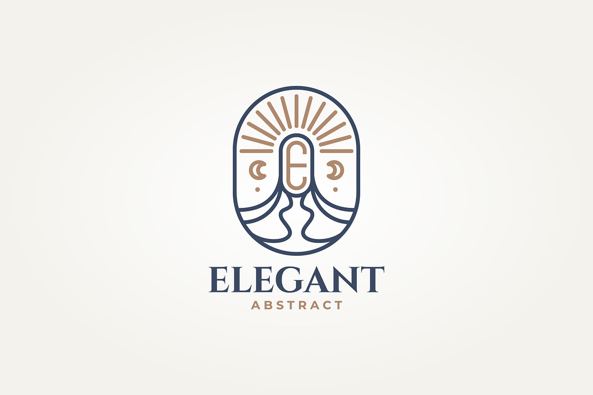 letter E with half moon icon logo, a Branding & Logo Template by Blazybone (Photo 1 of 2)