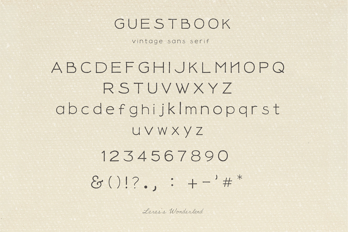 Handmade Vintage Sans & Script Font, a Handwritten Font by Laras Wonderland (Photo 10 of 16)