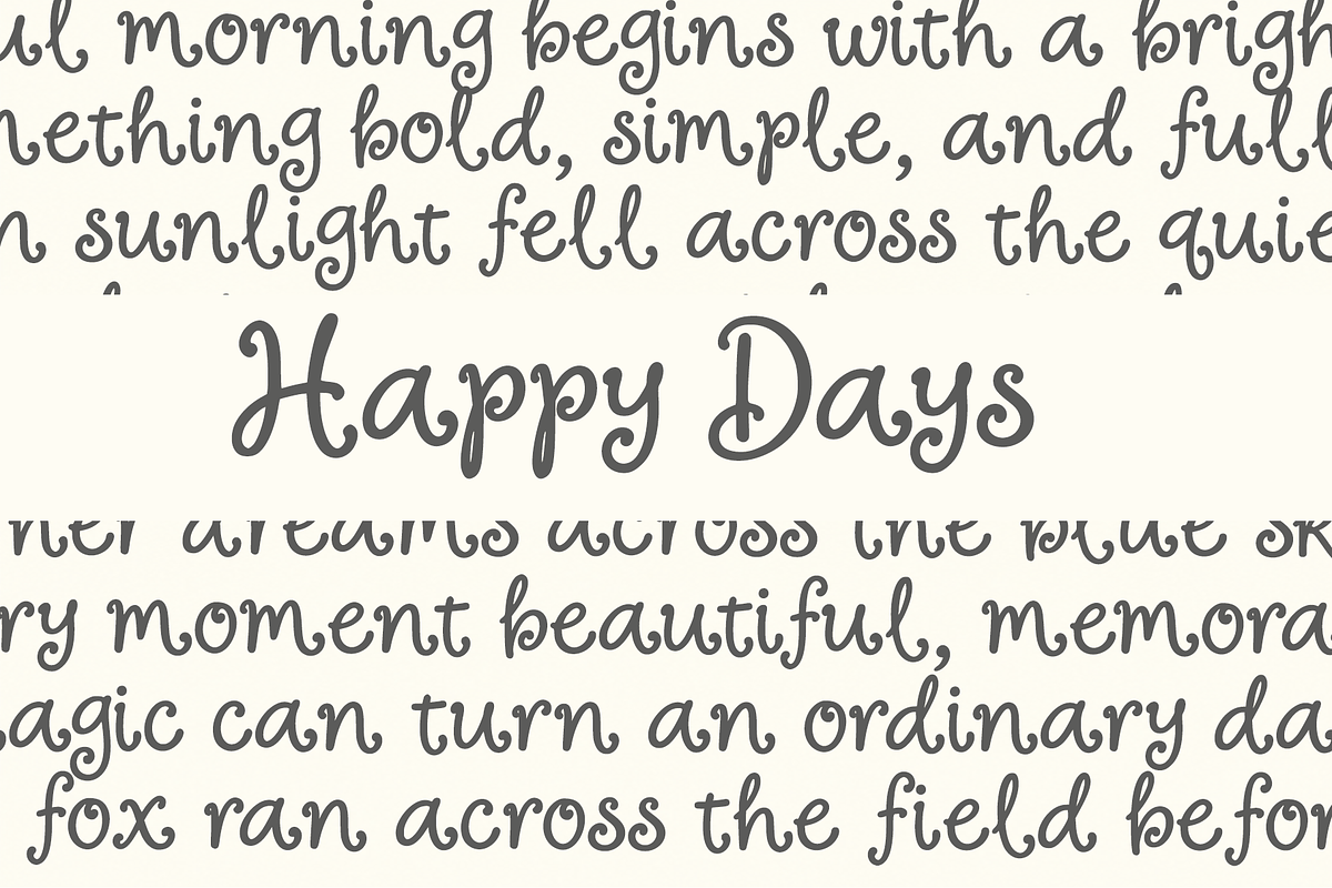 Sweetly Dreamy Playful Font, a Handwritten Font by cocodesign (Photo 6 of 8)