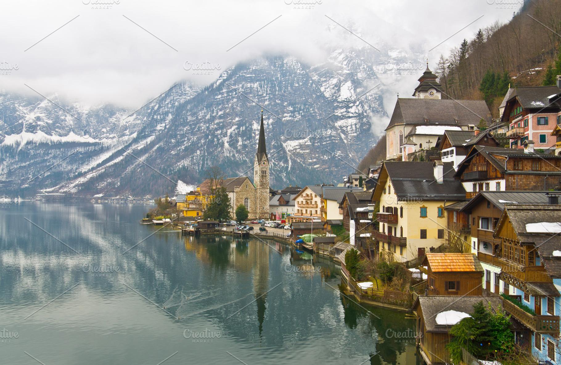 Hallstatt Containing Hallstatt Austria And Europe