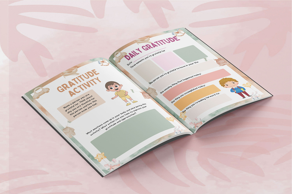 Gratitude Journal for Kids, a Design Template by Book2bees (Photo 3 of 4)