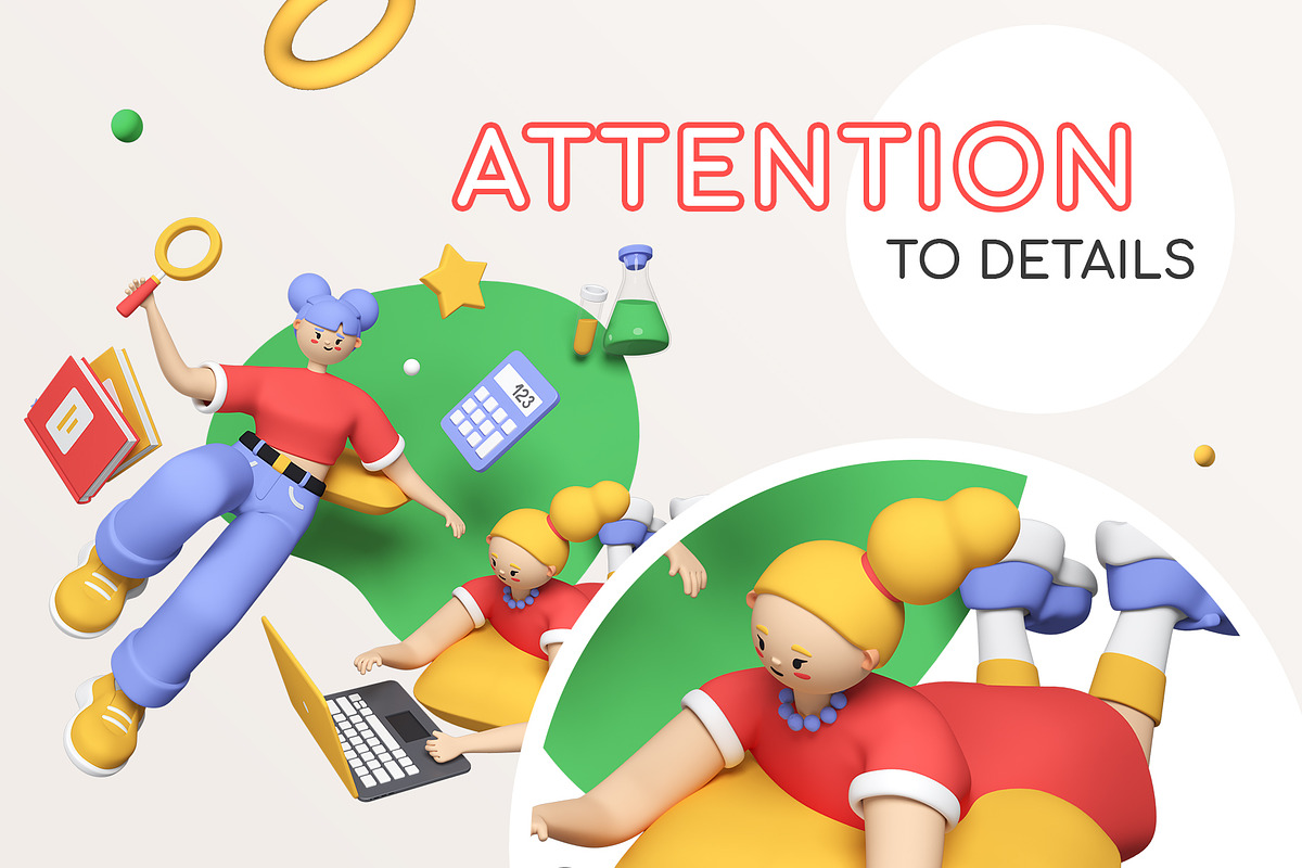 School 3D Illustrations, an Education Illustration by Boyko Pictures (Photo 4 of 14)