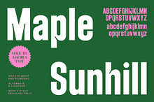 Maple Sunhill Sans Display Font