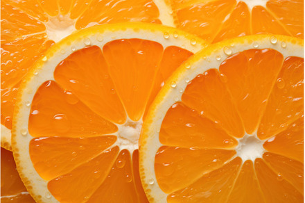 Aromatic Orange slices. Generate ai, a Food & Drink Photo by Ylivdesign