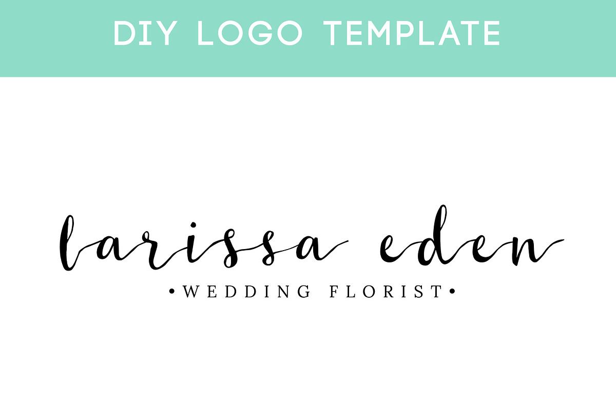 Elegant Signature Logo DIY Template, a Branding & Logo Template by Minty Fox Designs 