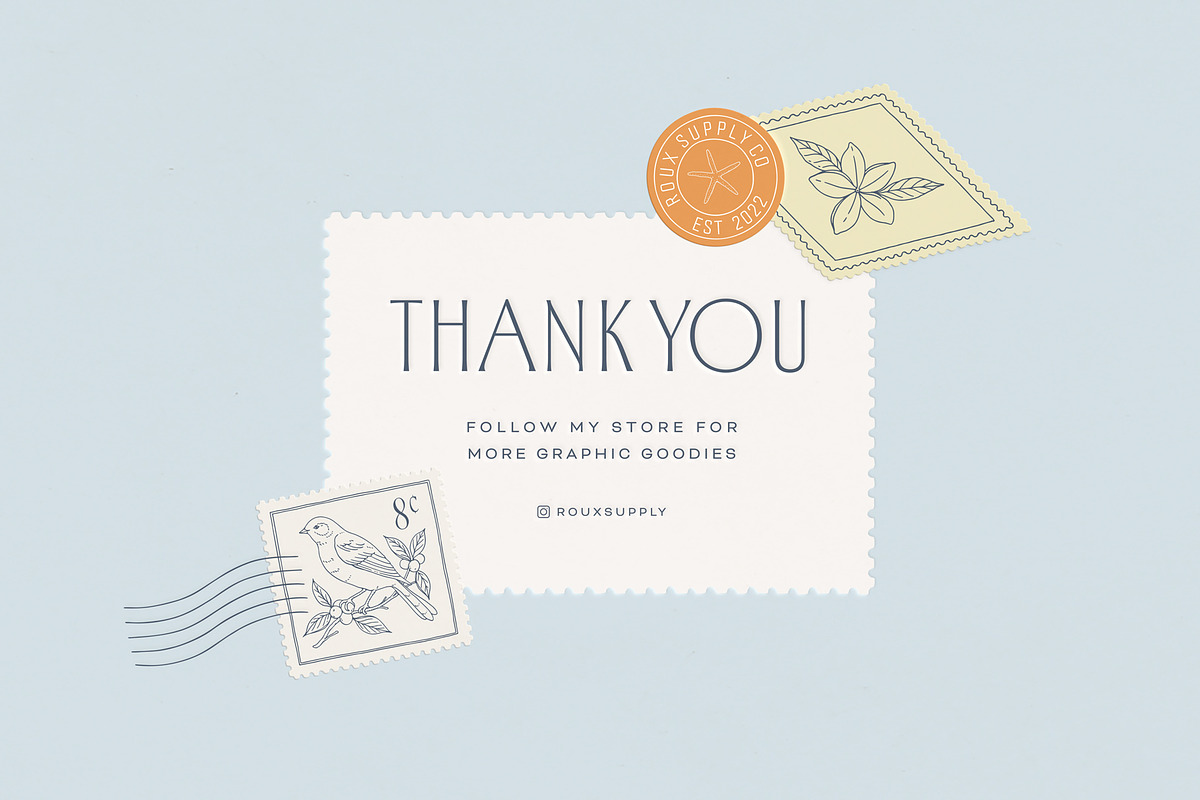 Stamps Illustration Collection, an Object Illustration by rouxsupplyco (Photo 14 of 14)