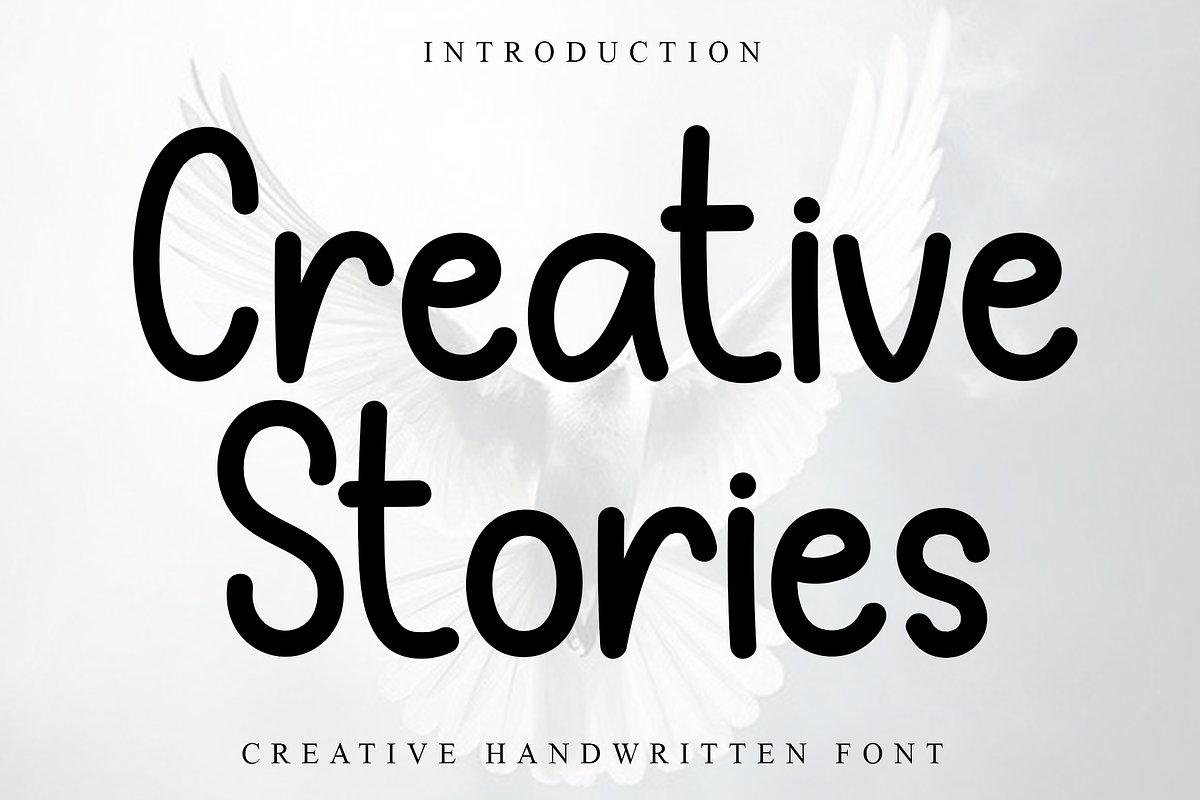 Creative Stories, a Sans Serif Font by FreshTypeINK (Photo 1 of 8)