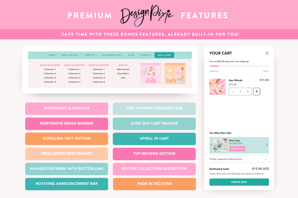Bright Party Shopify Theme, a Shopify Template by Design Pixie (Photo 7 of 10)