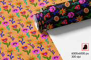 Trippy Blooms – Psychedelic Pattern, a Pattern Graphic by Alona Savchuk (Thumbnail 5 of 7)