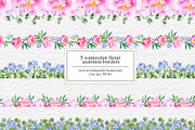 Watercolor Flower Garden Collection, an Illustration by SunnJaneArt (Thumbnail 10 of 14)