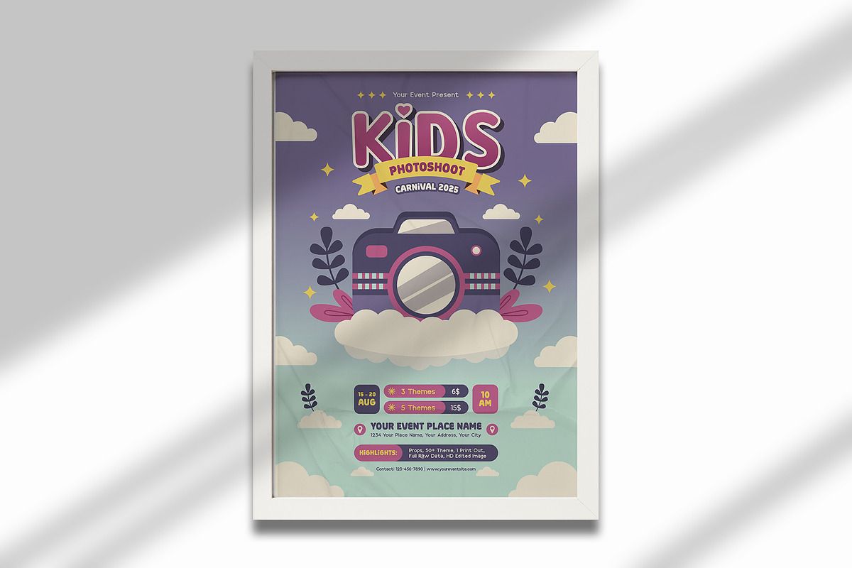Playful Kids Photoshoot Flyer, a Flyer Template by Huge Dream Studio (Photo 5 of 5)