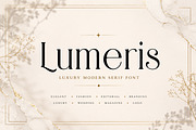 Lumeris – Luxury Modern Serif Font, a Serif Font by Wow Magic (Thumbnail 1 of 6)