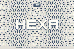 Hexa Geometric Vector Patterns