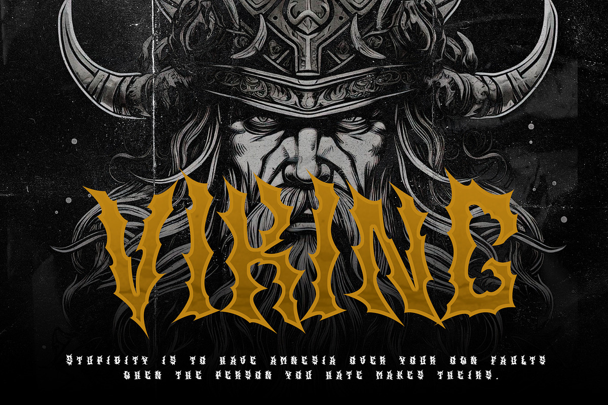NORDIKS Metal Horror Blackletter, a Blackletter Font by dansdesign (Photo 6 of 7)