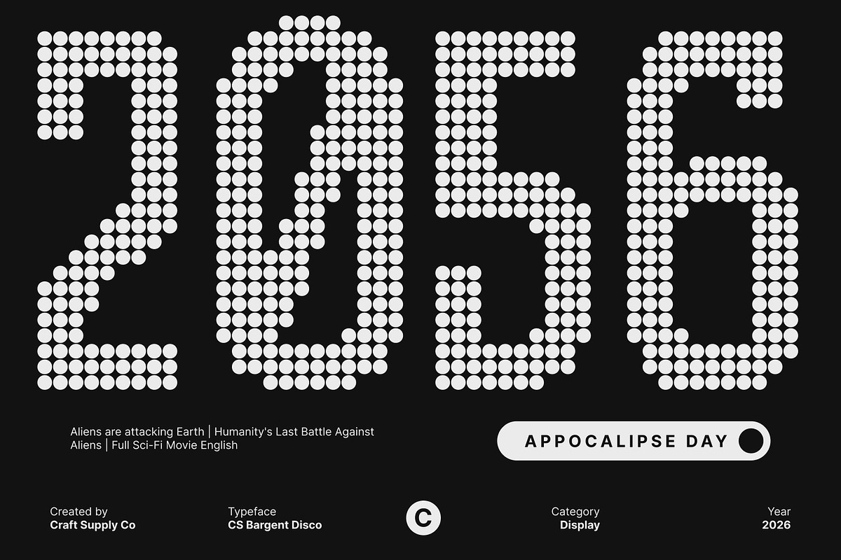 CS Bargent Disco, a Slab Serif Font by Craft Supply Co. (Photo 4 of 8)