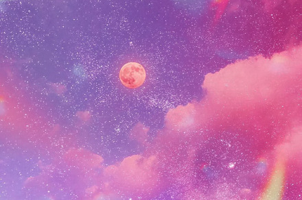 Magic Space full moon sky