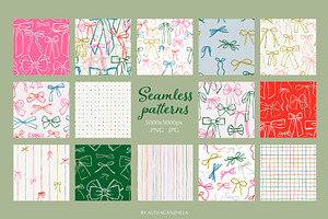 COQUETTE BOWS - Patterns & Cliparts