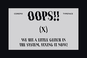 Corepix - Glitch Pixel Serif Font