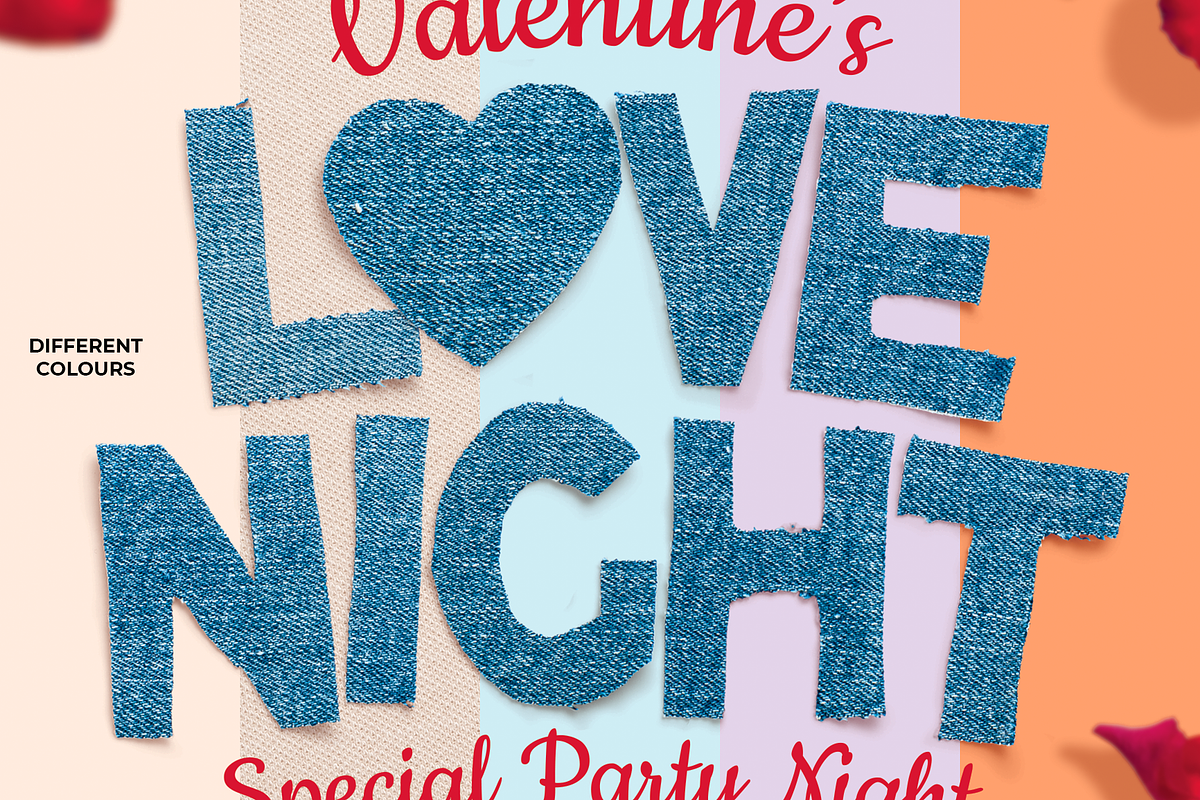 Valentine's Day Party A5 Flyer, a Flyer Template by Mint Pixels (Photo 3 of 3)