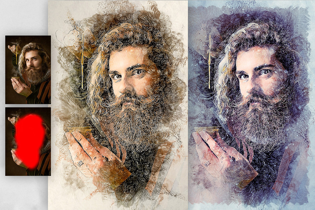 Graphic Arts Photoshop Action, an Action Add-On by GorynArt (Photo 7 of 22)